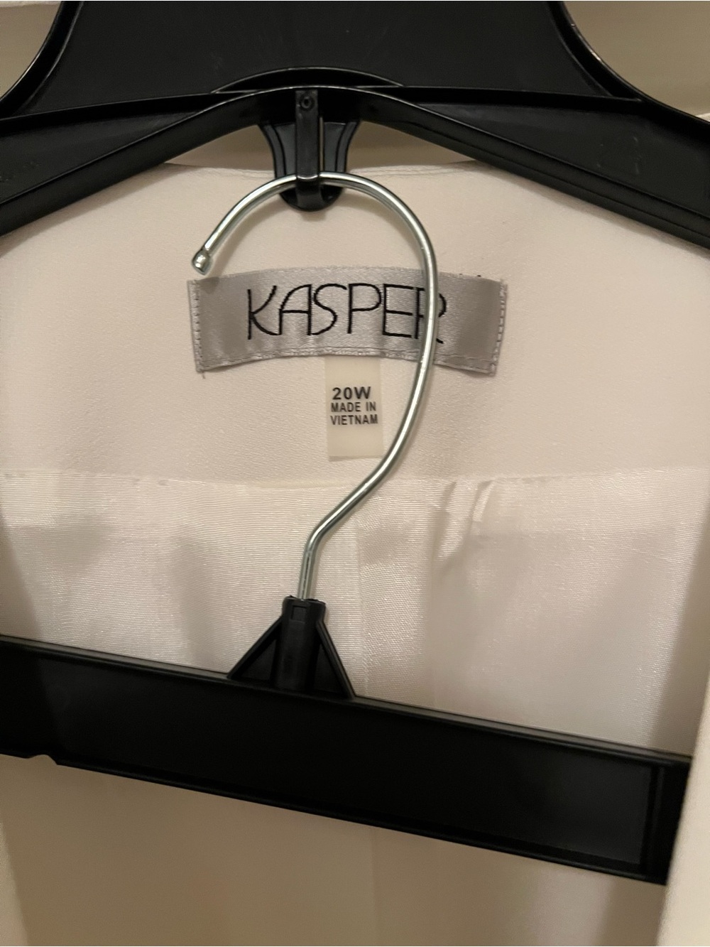 Kasper Cream Open-Front Collarless Blazer - Picture 6 of 6